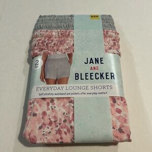 Jane & Bleecker Sleep Shorts Pink and Gray